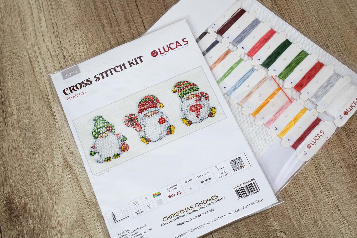 Jucarii Set de Brodat - Pitici de Crăciun, JK030