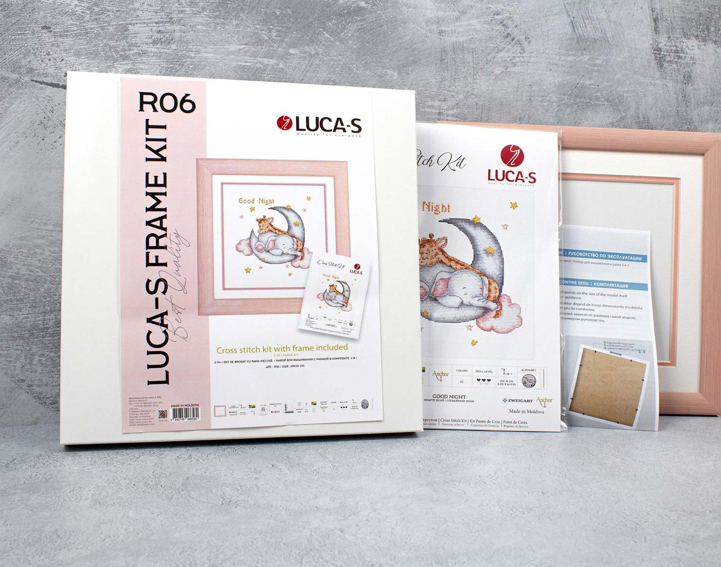Set de brodat cu rama inclusă Luca-S, R06