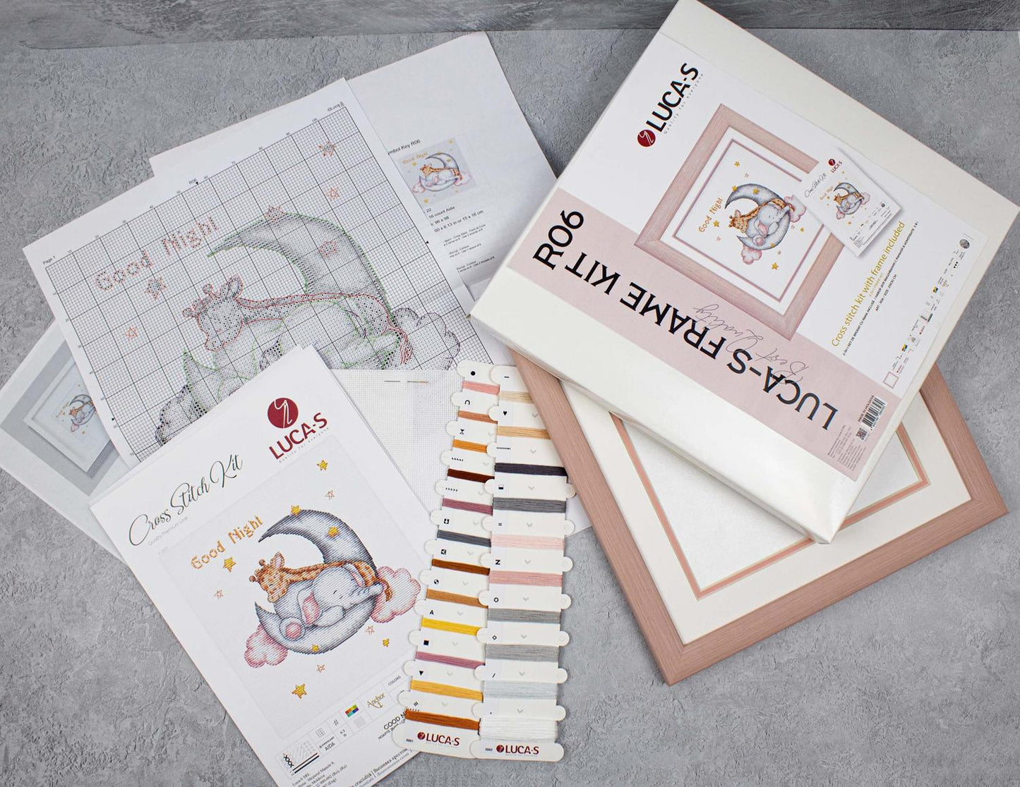 Set de brodat cu rama inclusă Luca-S, R06