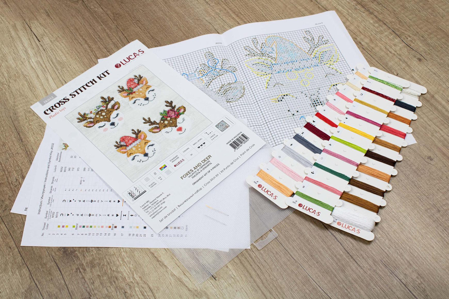 Jucării Set de Brodat - Vulpițe și căprioare, JK032