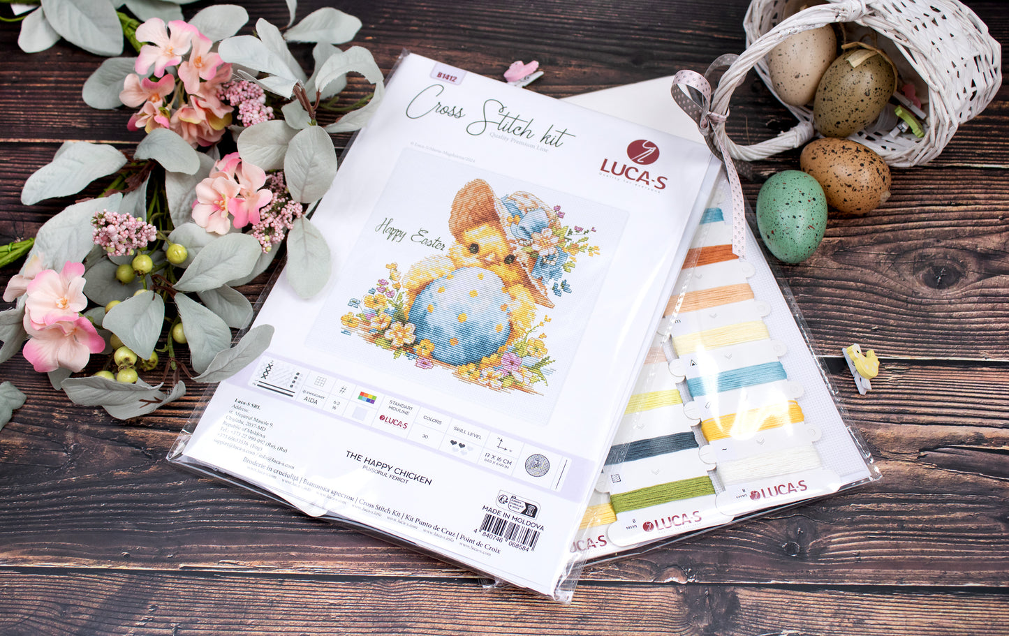 Набор для вышивки крестом Luca-S - Happy Chick, B1412