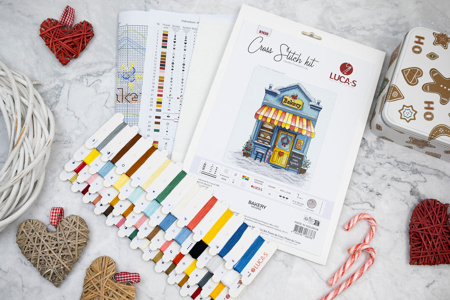 Set de brodat în cruciuliță Luca-S - Patiserie, B1430