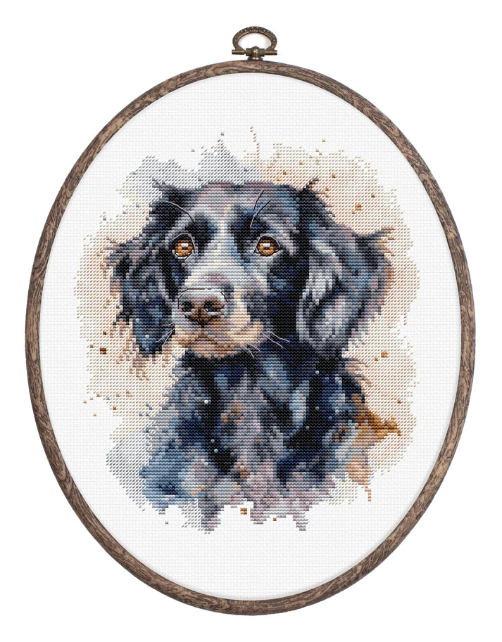 Set de brodat cu ramă inclusă Luca-S - BC213 Cățelușa Collie