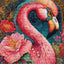 Set de brodat în cruciuliță Luca-S - Flamingo , BU5036