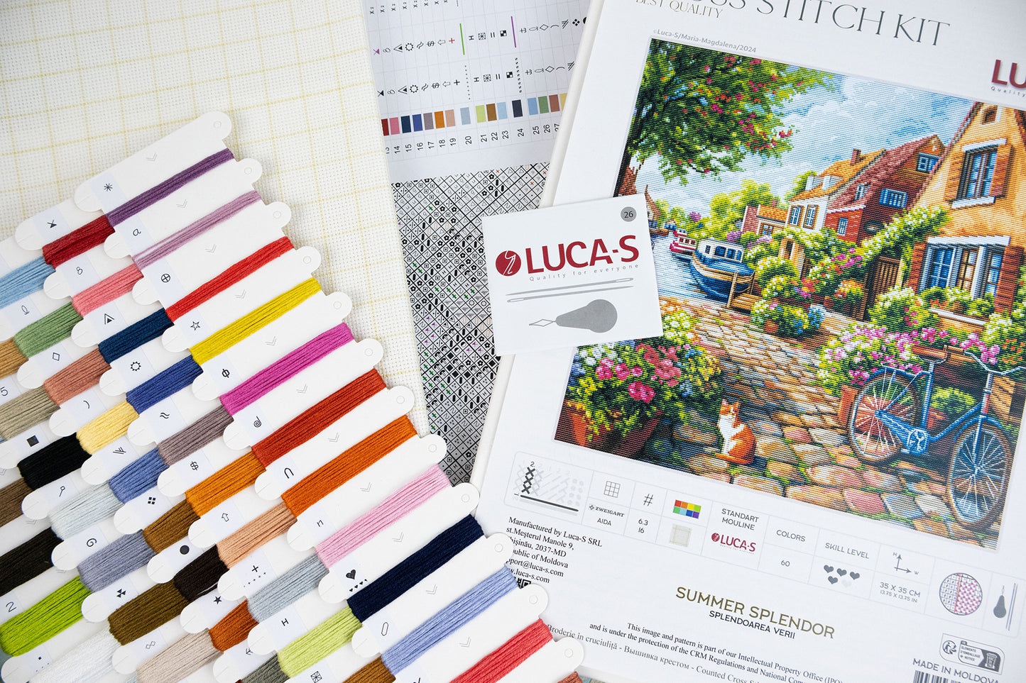 Set de brodat în cruciuliță Luca-S - Splendoarea Verii, BU5078