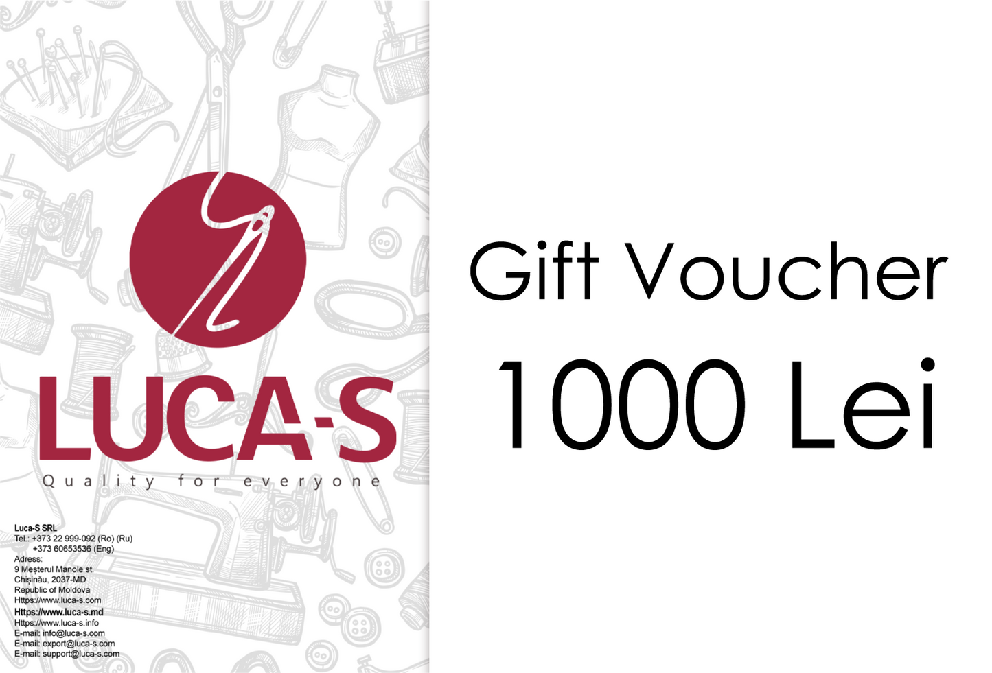 Gift Voucher- Luca-S