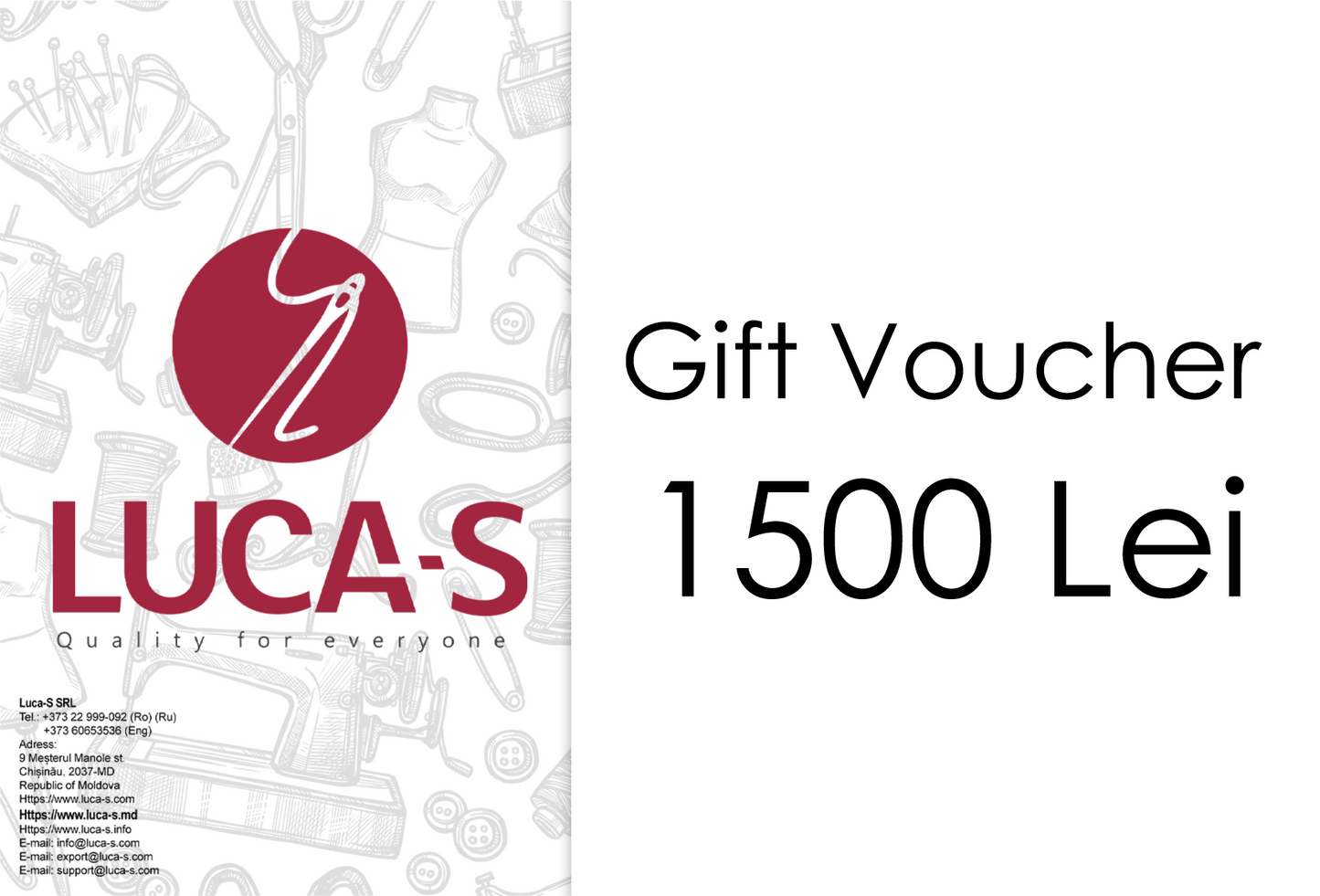 Gift Voucher- Luca-S