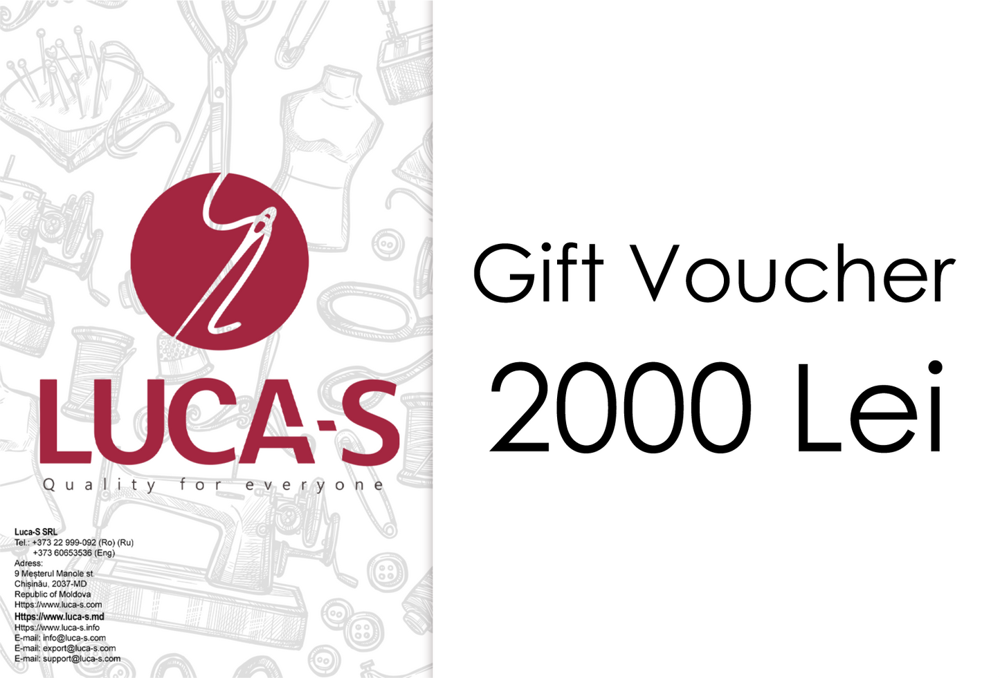 Gift Voucher- Luca-S