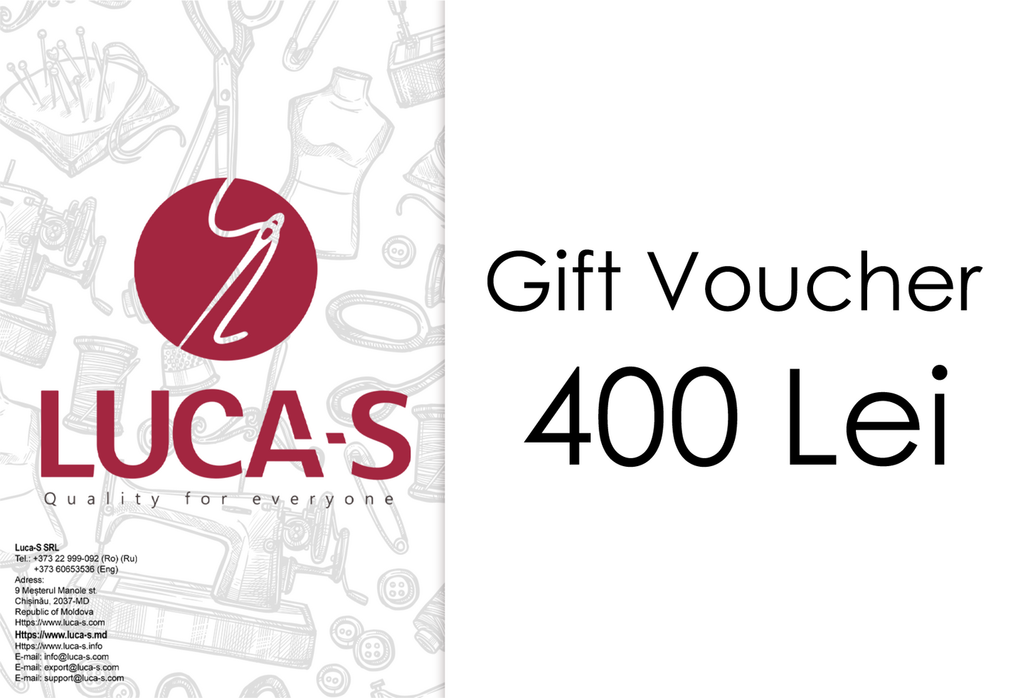 Gift Voucher- Luca-S