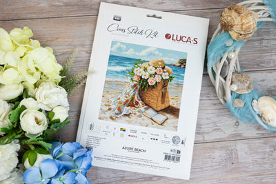 Set de brodat în cruciuliță Luca-S - Plaja de Azur, B735