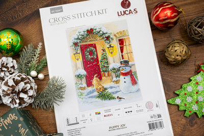 Set de brodat în cruciuliță Luca-S - Bucuria Cățelușului, BU5097