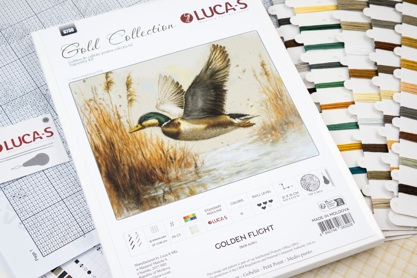 Set de brodat în goblen Luca-S GOLD - Zbor Auriu, G730