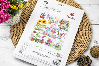 Set de brodat în cruciuliță Luca-S - Povestea Gnomilor, B7060