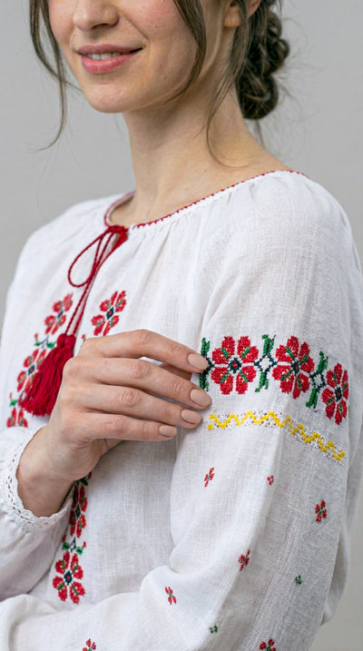 ETNO-MODERN-Bluză Femei, F-129