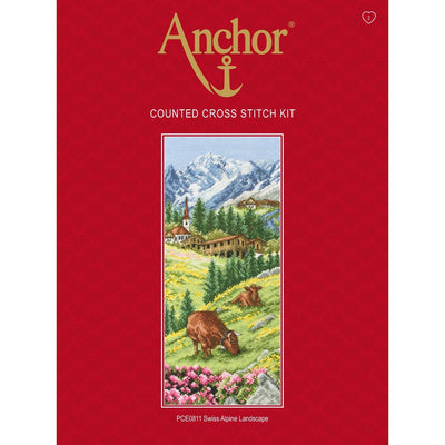 Set de brodat în cruciuliță Anchor - Alpin elvețian