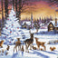Set de broderie Letistitch - Crăciun lângă pădure, Leti947