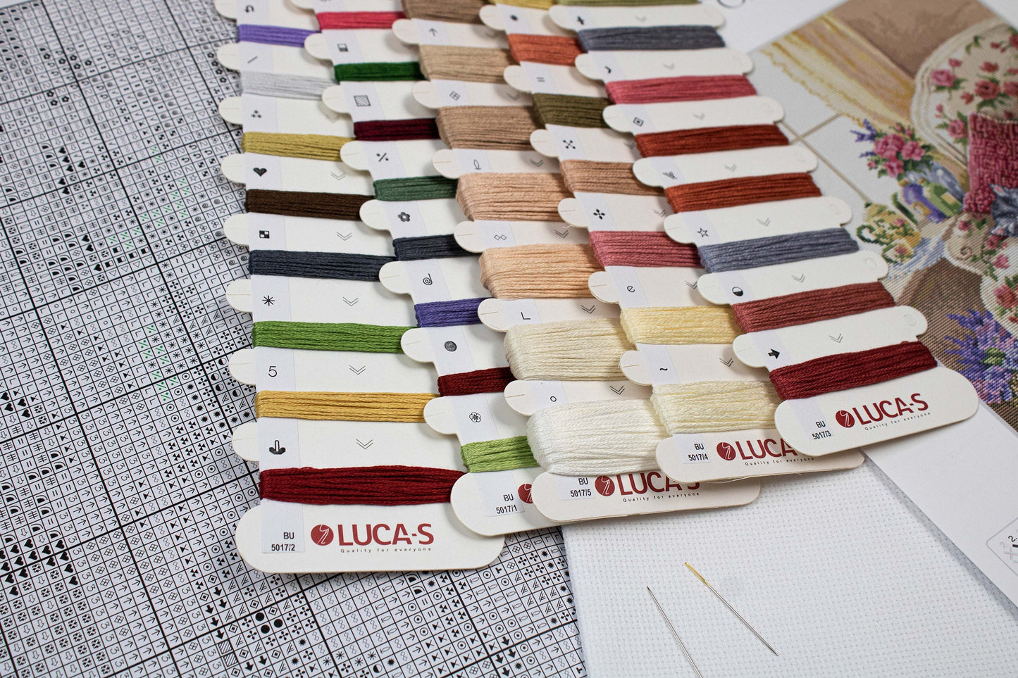 Set de brodat în cruciuliță Luca-S - BU5017 Vise plăcute