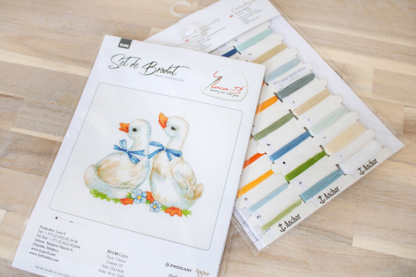 Набор для вышивки крестом Luca-S - B1140 Гуси