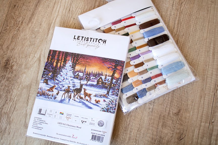 Набор для вышивания Letistitch - Рождество в лесу, Leti947