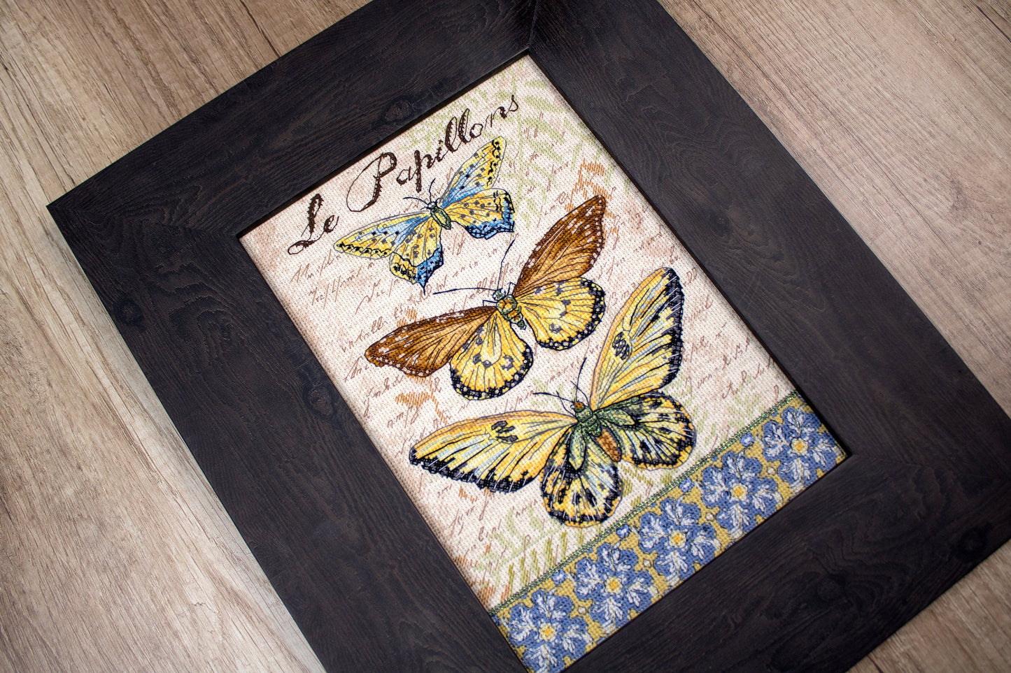 Cross Stitch Kit LetiStitch - Vintage Wings-Le Papillons - HobbyJobby