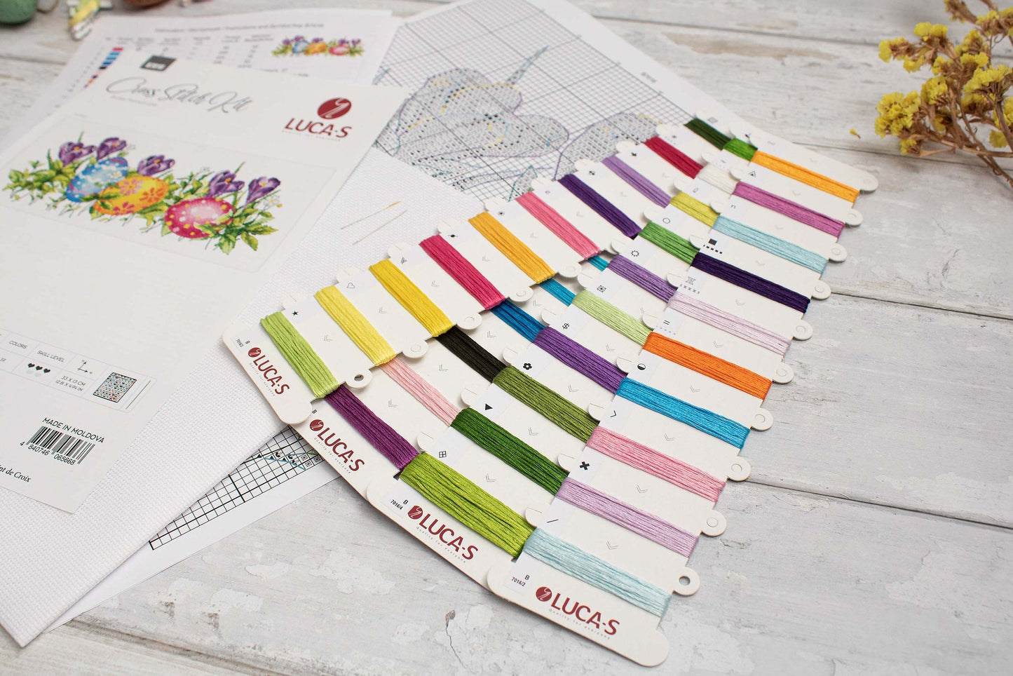 Set de brotat în cruciuliță Luca-S - Brândușe, B7016