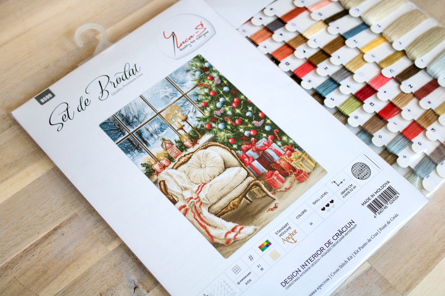 Набор для вышивания Luca-S Tapestry - Новогодний дизайн интерьера G599