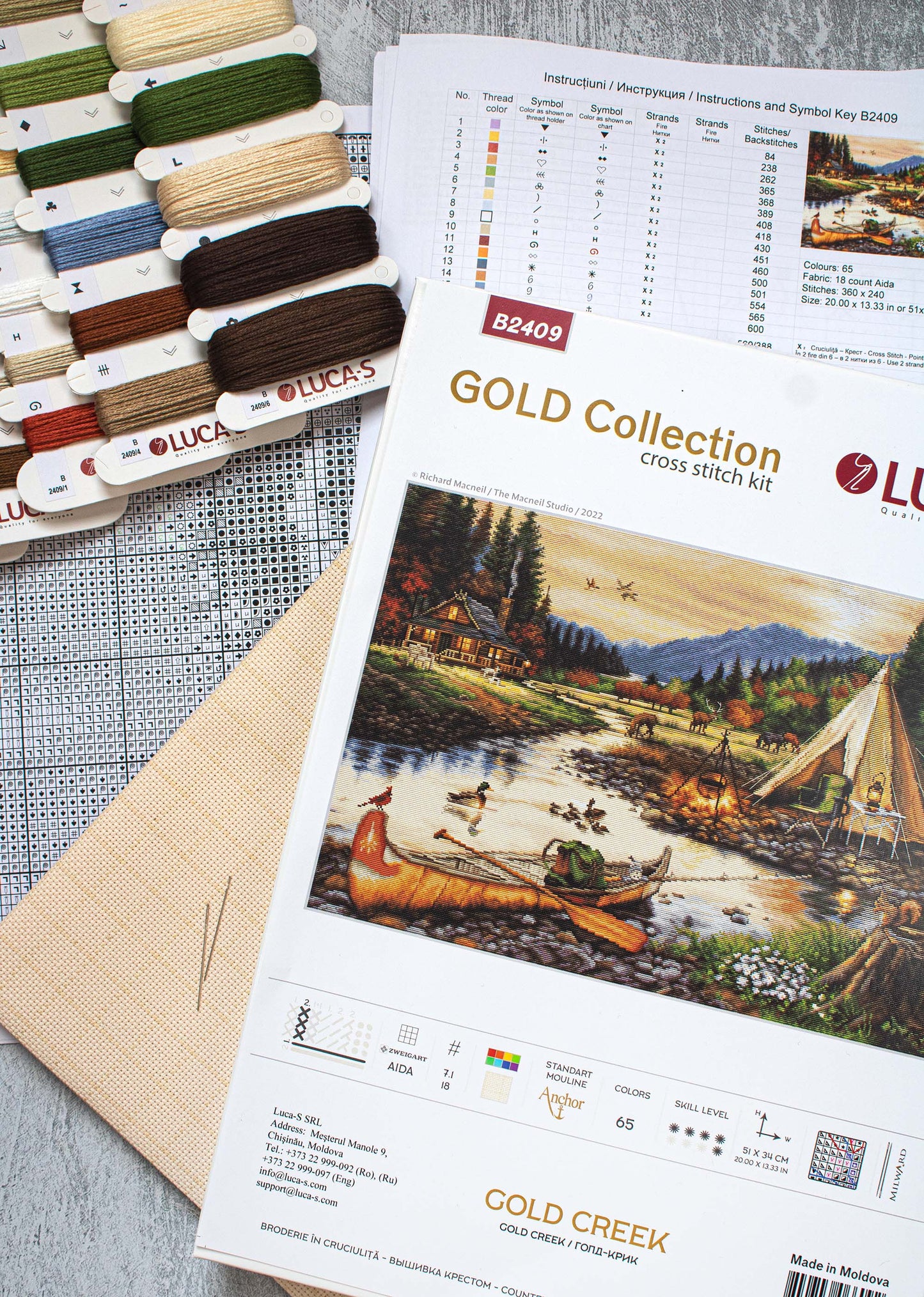 Набор для вышивки крестом GOLD - B2409 Gold Creek