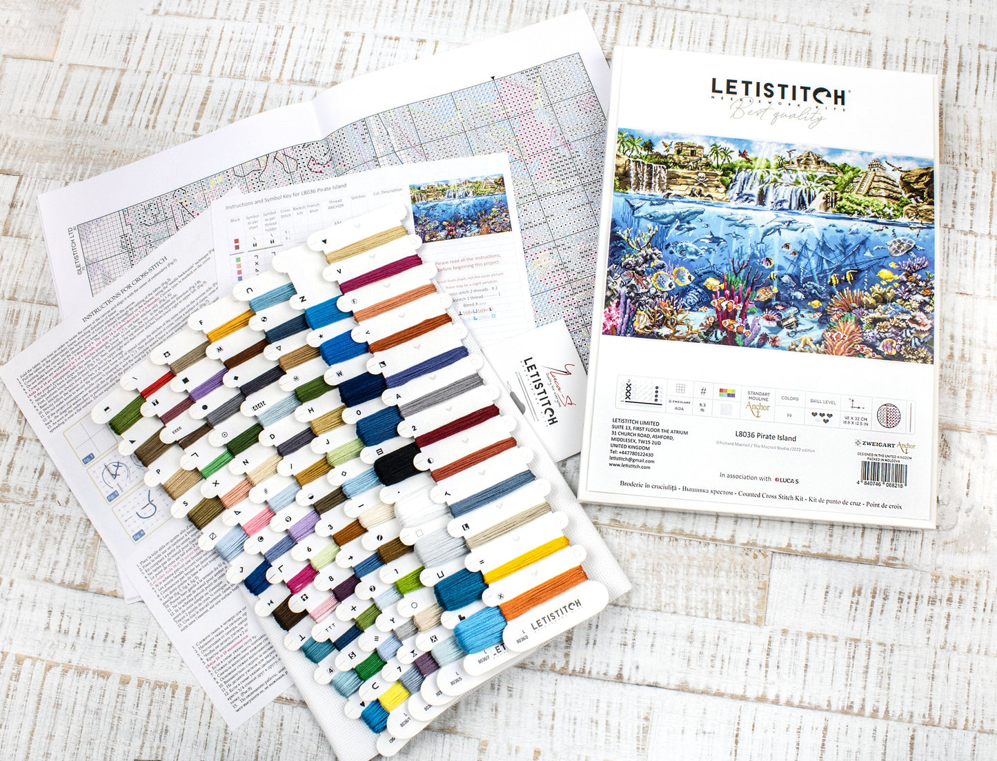 Набор для вышивки крестом Letistitch - Пиратский остров