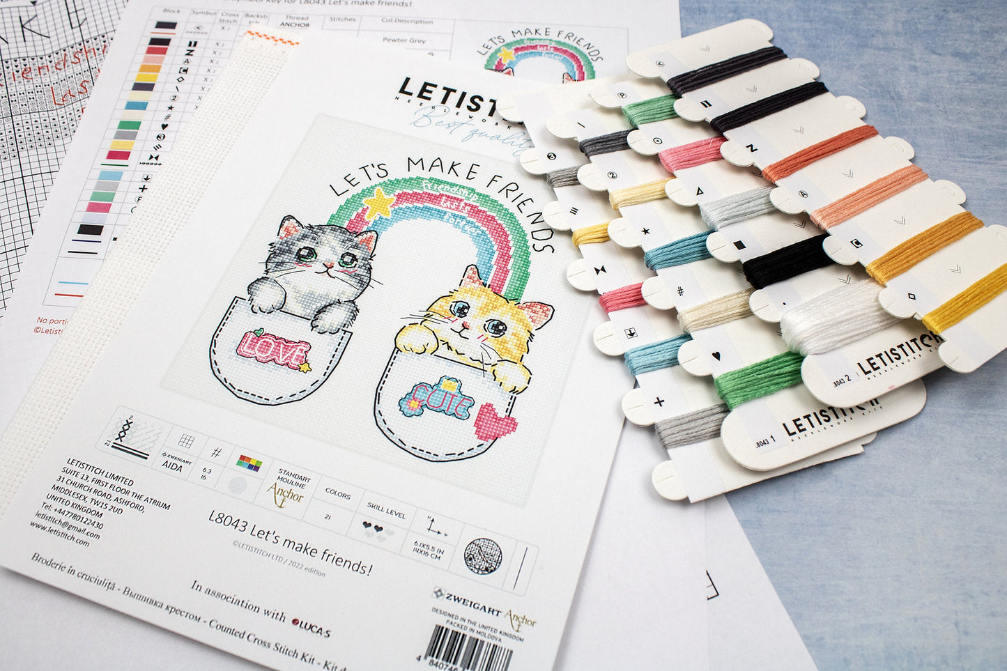 Набор для вышивки крестом Letistitch - Давай дружить!
