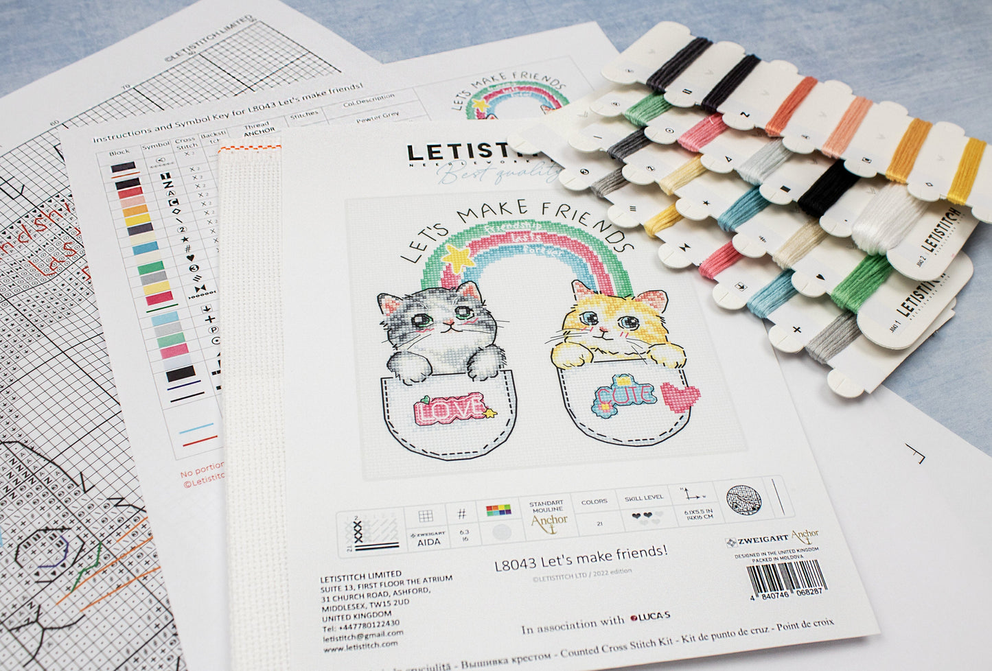 Набор для вышивки крестом Letistitch - Давай дружить!