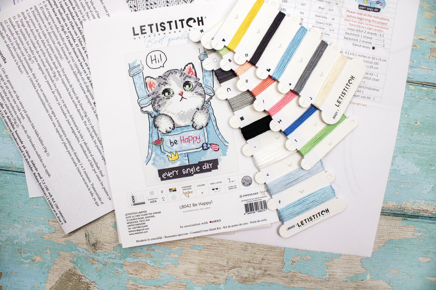 Набор для вышивки крестом Letistitch - Будьте счастливы!