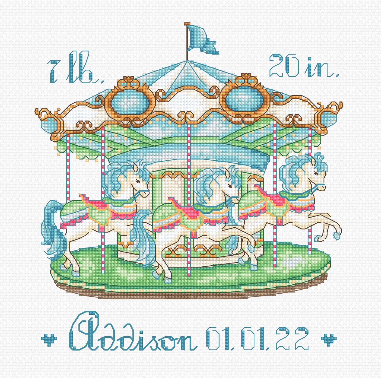 Набор для вышивания Letistitch - Детская карусель