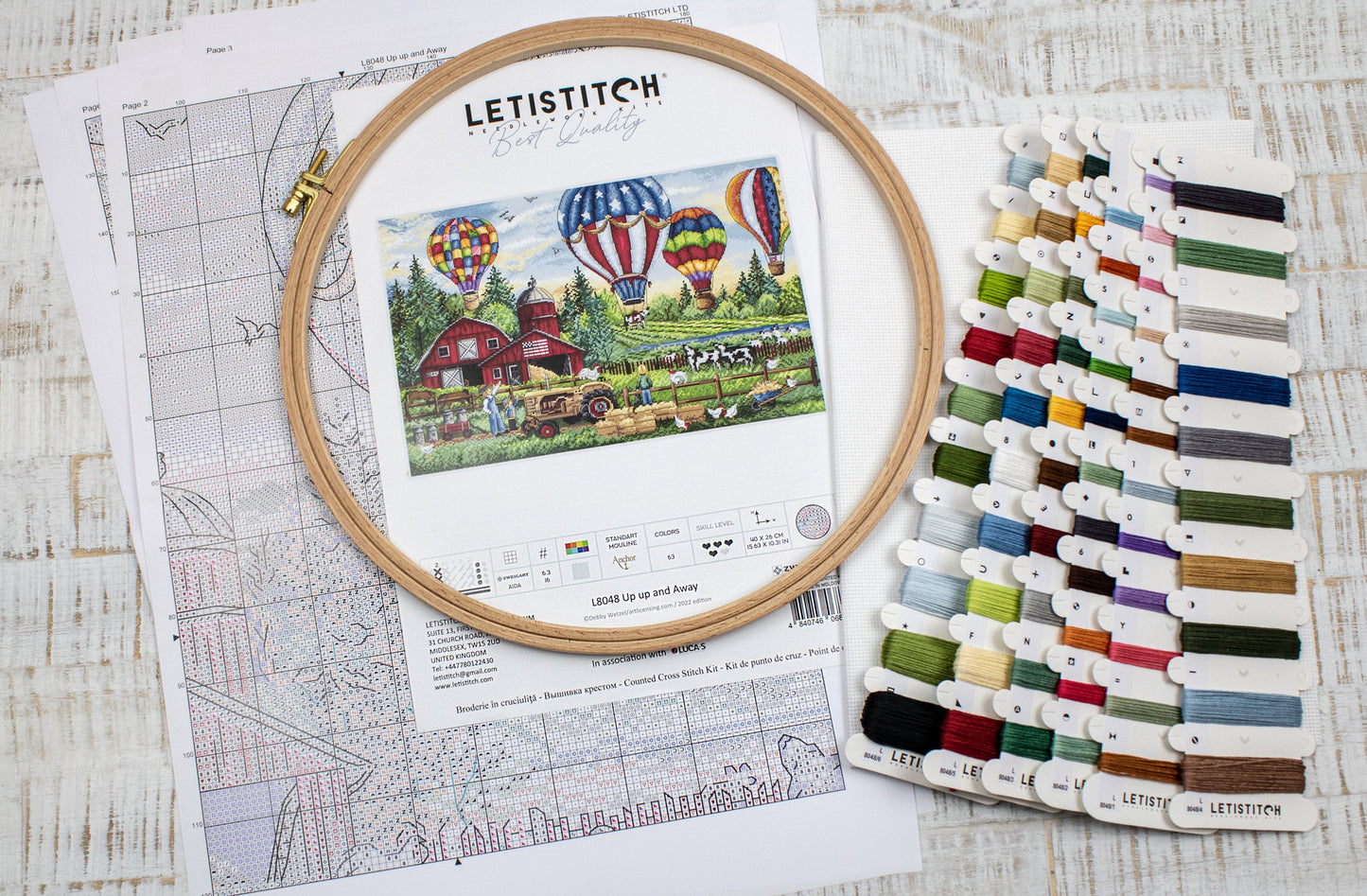 Set de broderie LETISTITCH - Up up and Away, L8048