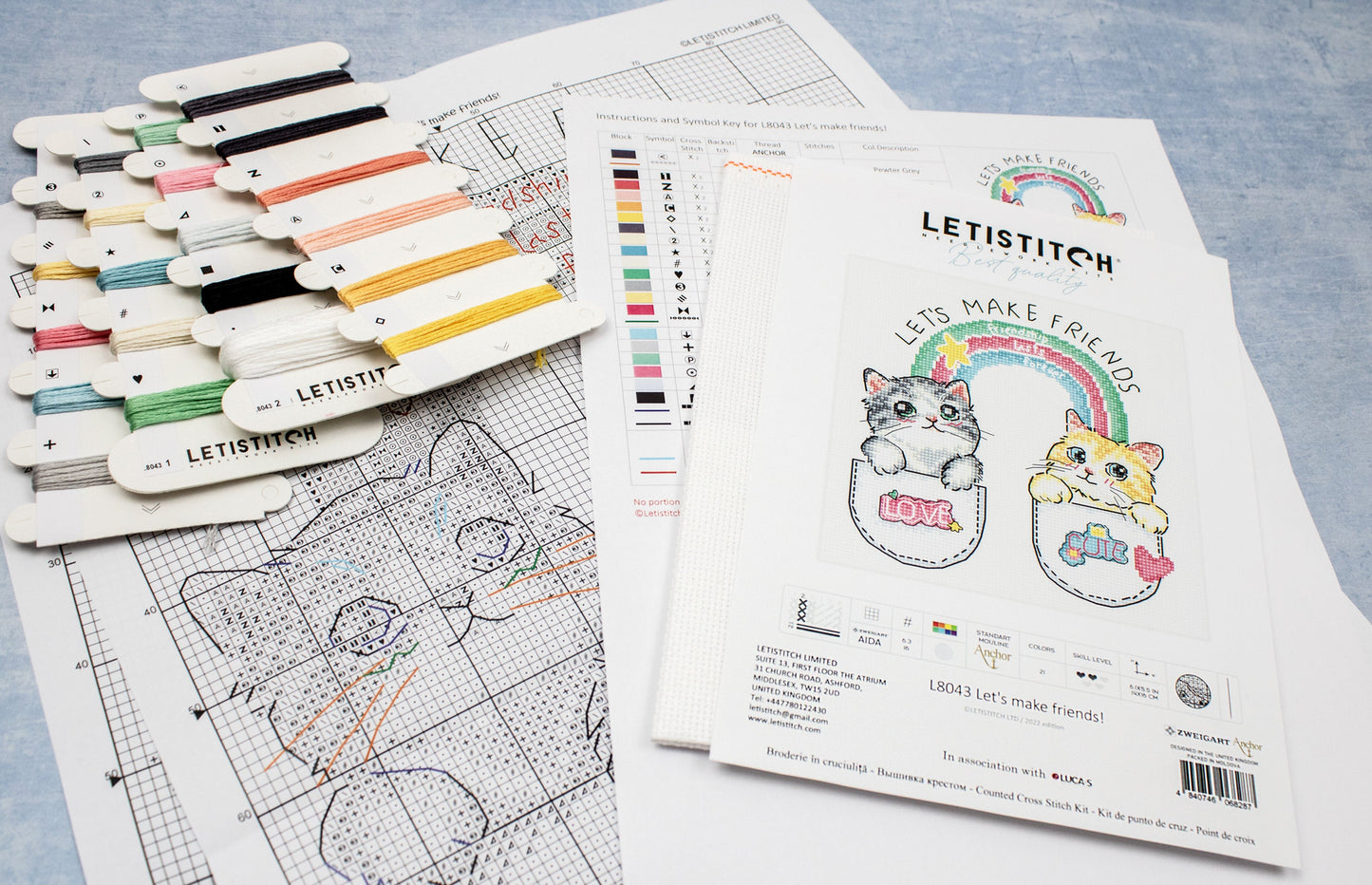 Набор для вышивки крестом Letistitch - Давай дружить!