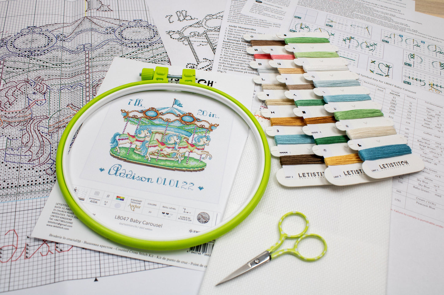 Набор для вышивания Letistitch - Детская карусель