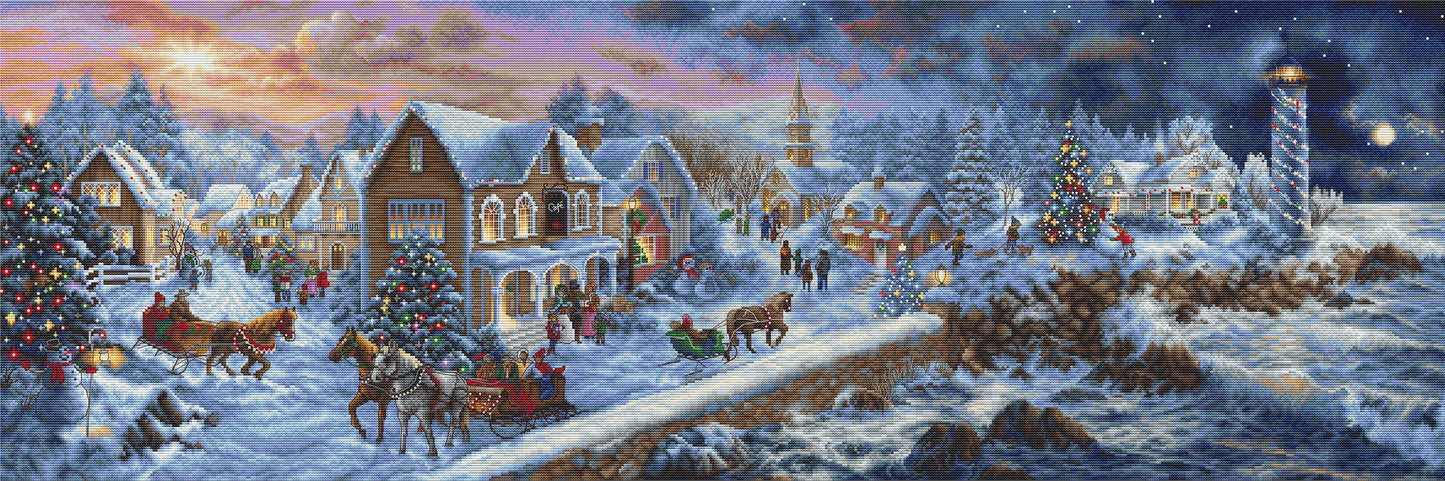 Cross Stitch Kit LetiStitch - Holiday at Seaside - HobbyJobby