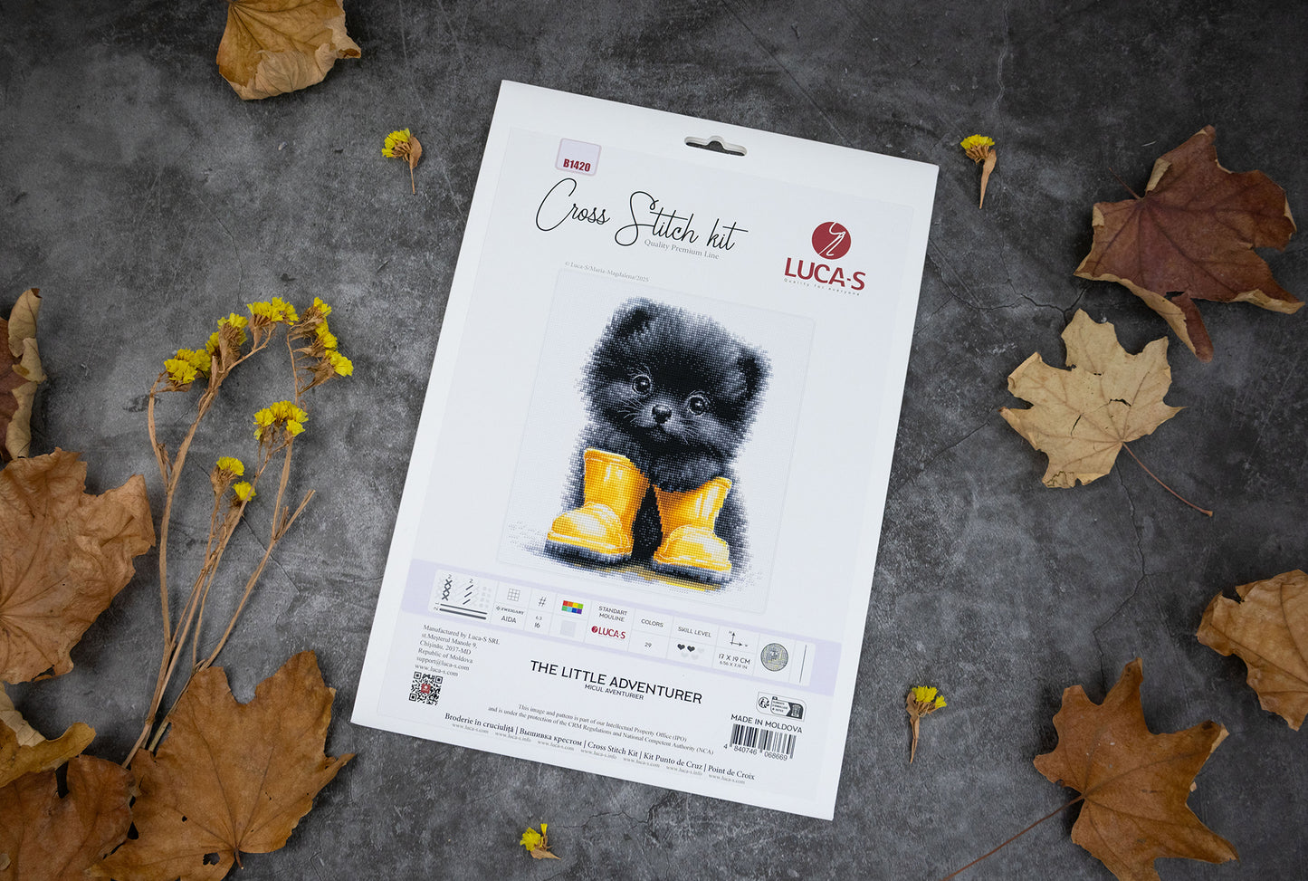 Set de brodat în cruciuliță Luca-S -Micul Aventurier, B1420