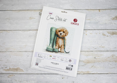 Set de brodat în cruciuliță Luca-S - La o Plimbare, B1426