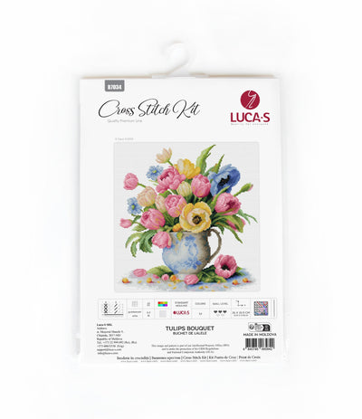 Set de brodat în cruciuliță Luca-S -Buchet de Lalele, B7034