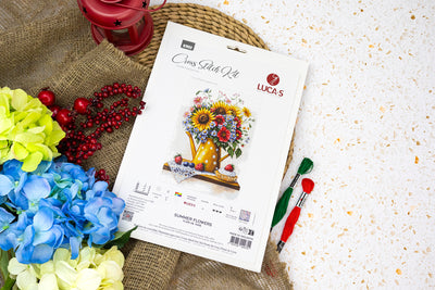 Set de brodat în cruciuliță Luca-S - Flori de Vară, B7052