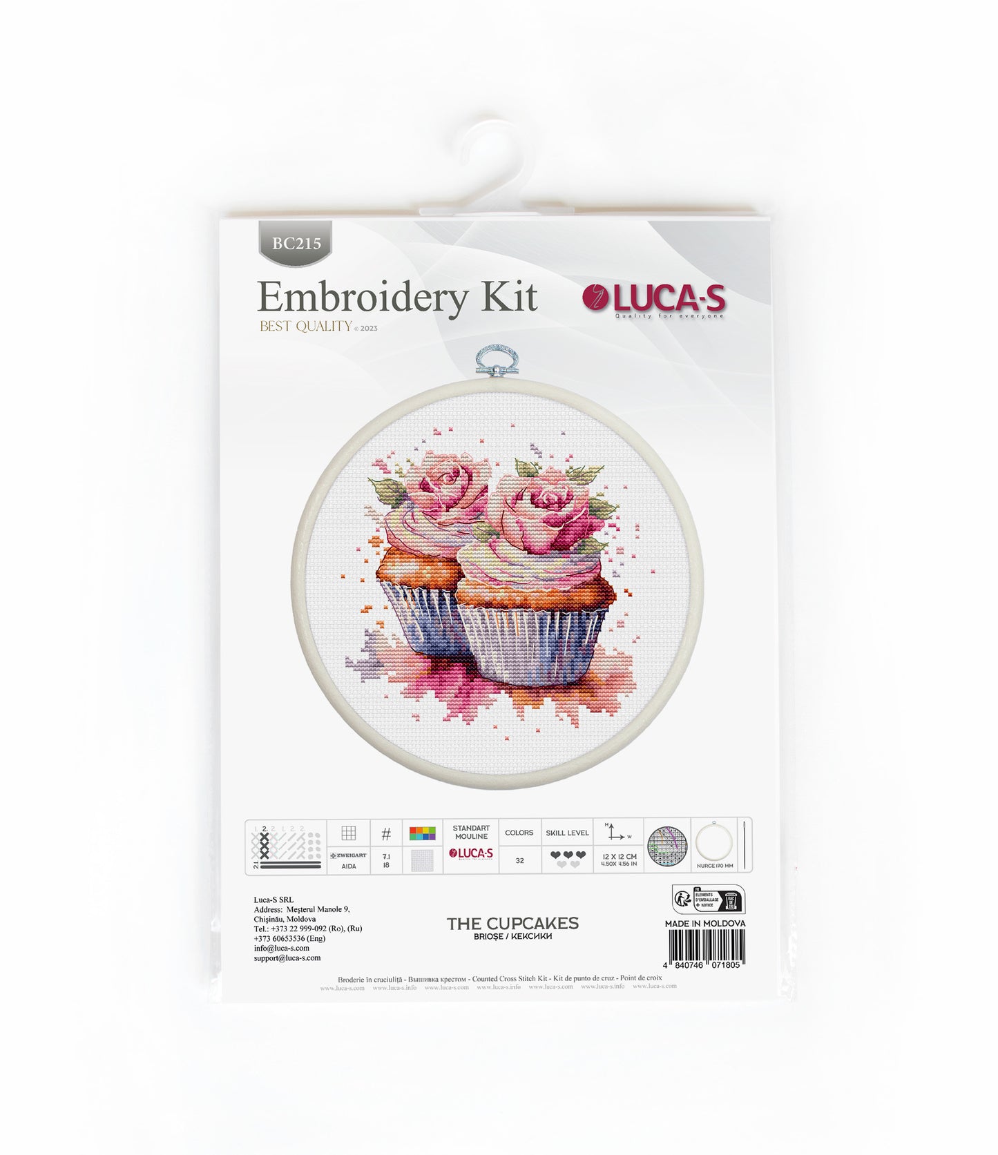 Набор для вышивания с рамкой Luca-S  - Маффины, BC215 