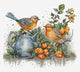 Набор для вышивки крестом Лука-С - BU5031, Birdsong