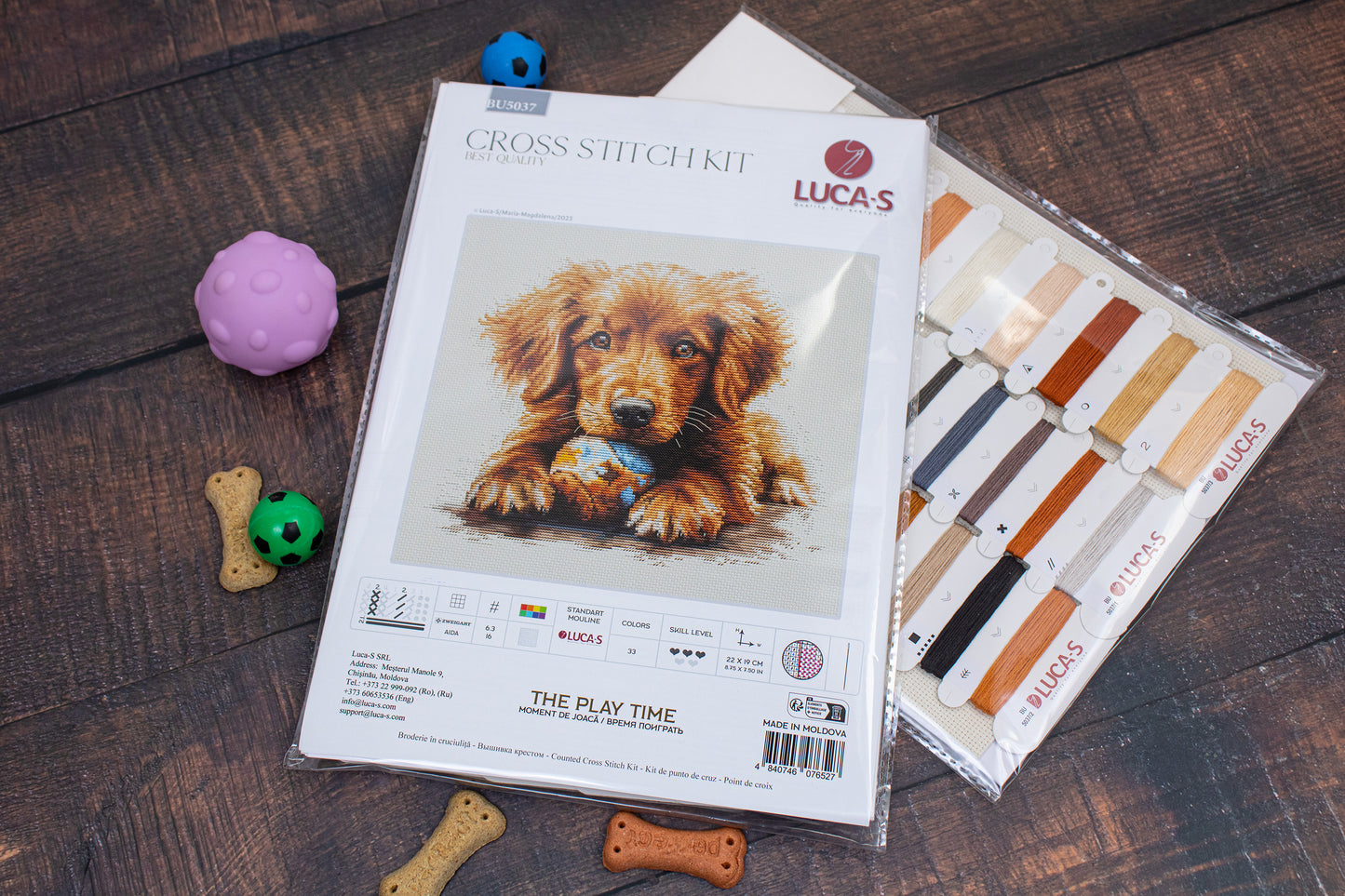 Набор для вышивки крестом Luca-S - Playtime, BU5037