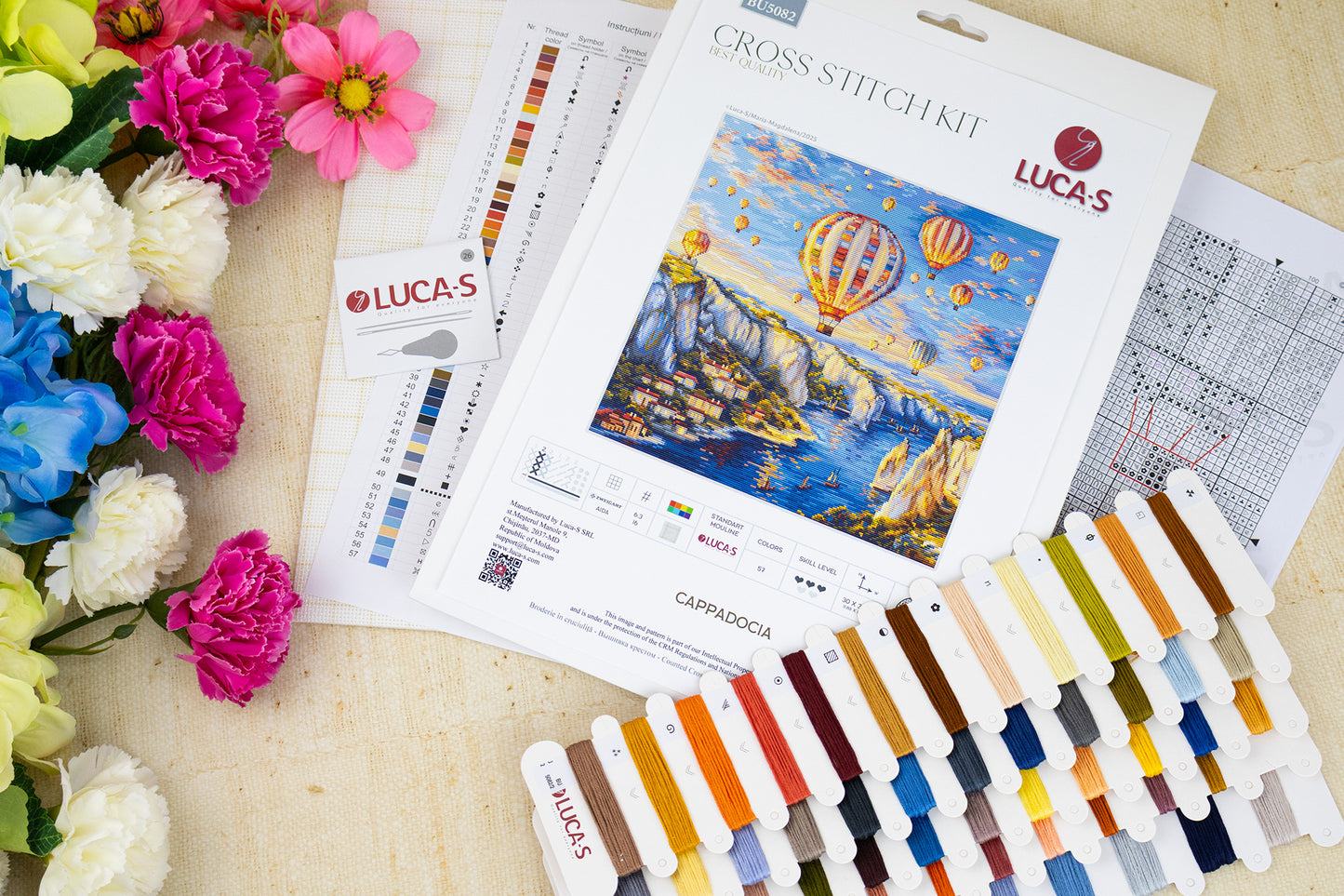 Set de brodat în cruciuliță Luca-S - Cappadocia, BU5082