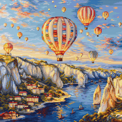 Set de brodat în cruciuliță Luca-S - Cappadocia, BU5082