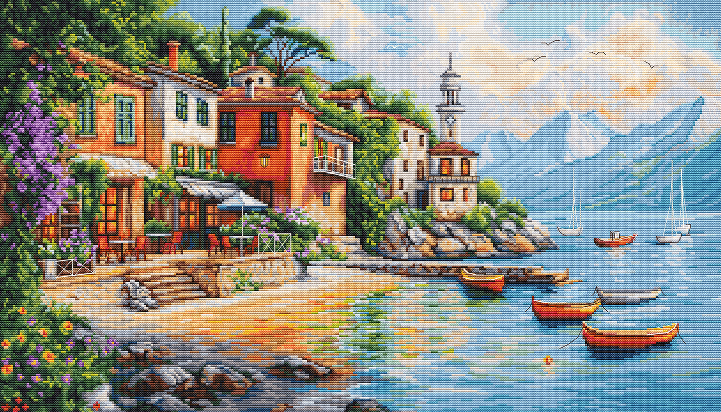 Set de brodat în cruciuliță Luca-S - Varenna, BU5083
