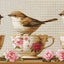 Set de brodat în cruciuliță Luca-S - Trei Păsărele Delicate, BU5092
