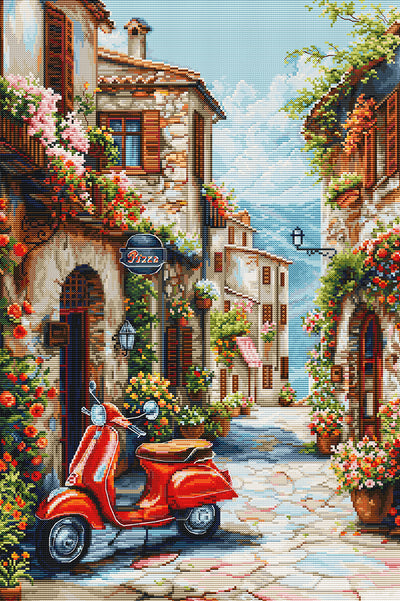 Set de brodat în cruciuliță Luca-S - Italia în Parfumul Florilor, BU5095