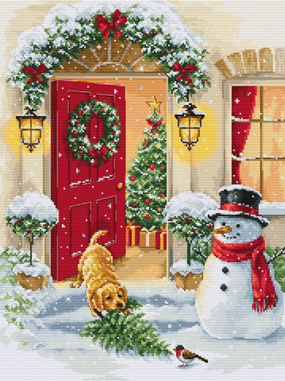 Set de brodat în cruciuliță Luca-S - Bucuria Cățelușului, BU5097