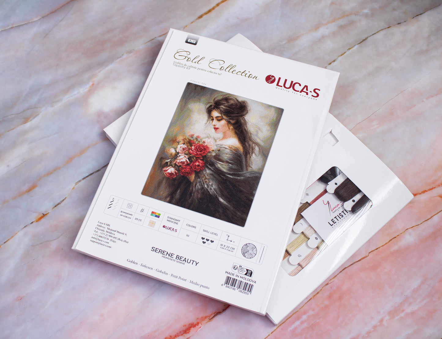 Набор для вышивания гобелен Luca-S GOLD - Serene Beauty, G703